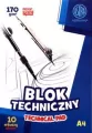 Blok techniczny A4/10K 170g  ASTRA - tantis.pl