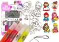 Witraże zawieszki DIY księżniczki,6 sztuk - tantis.pl