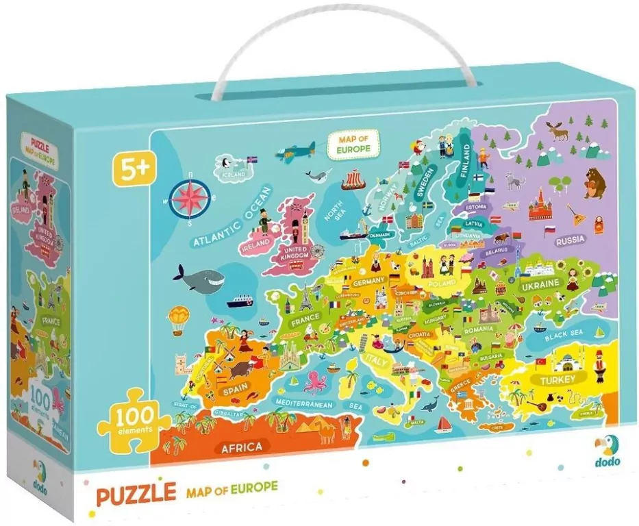 DODO. Puzzle 100 Mapa Europy - tantis.pl