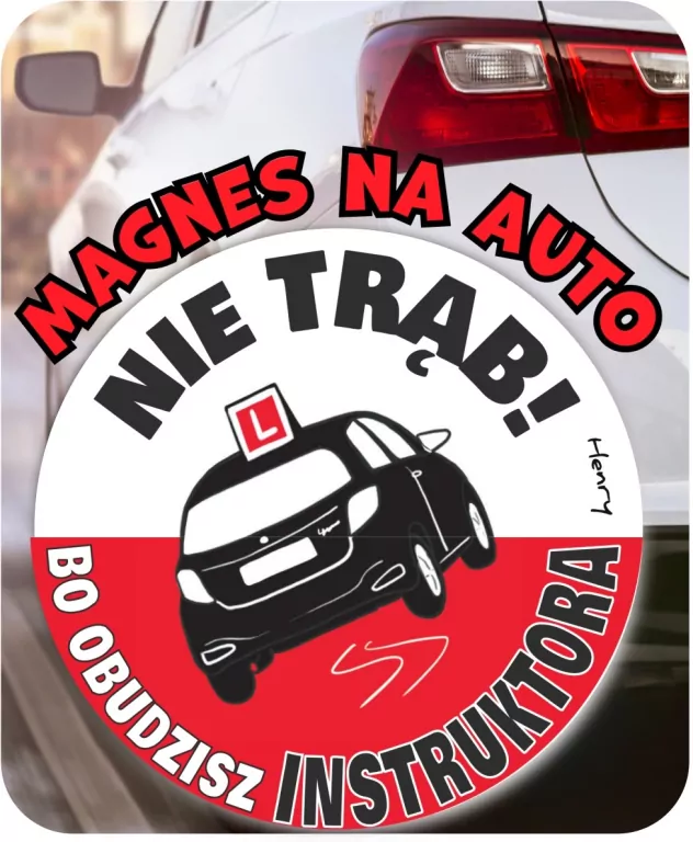 Magnes na auto INSTRUKTOR - tantis.pl