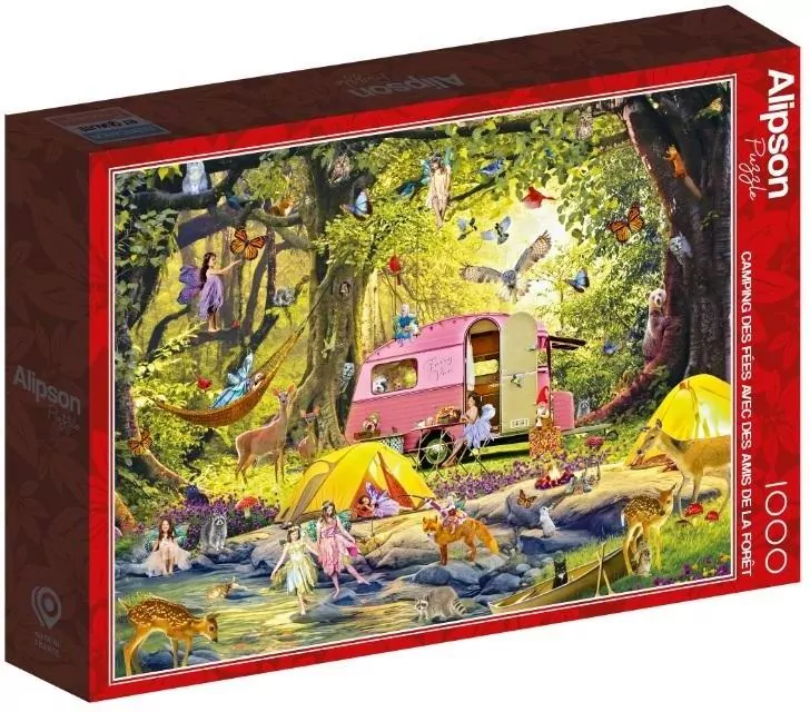 Puzzle 1000 Wróżkowy camping z przyjaciółmi - tantis.pl