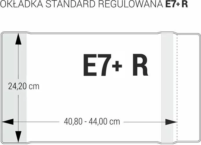 Okładka standard E7 - 242 regul bezbarwna (25szt) - tantis.pl