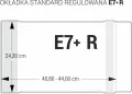 Okładka standard E7 - 242 regul bezbarwna (25szt) - tantis.pl
