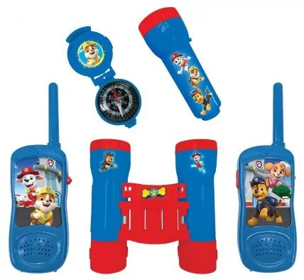 Zestaw przygodowy Psi Patrol z krótkofalówkami do 120m, lornetką i kompasem RPTW12PA - tantis.pl