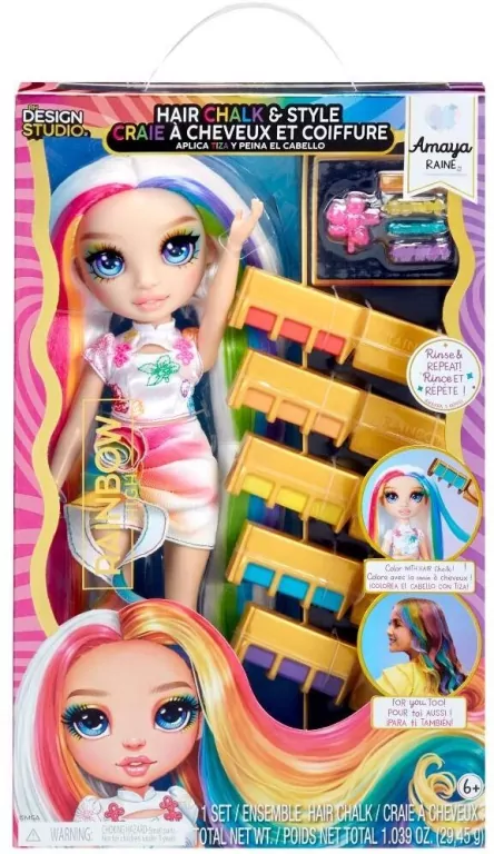 Rainbow High Hair Chalk&Style Doll - Amaya - tantis.pl