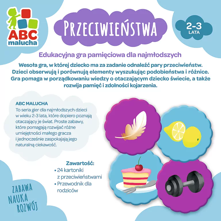Przeciwieństwa. Gra edukacyjna. ABC malucha - tantis.pl