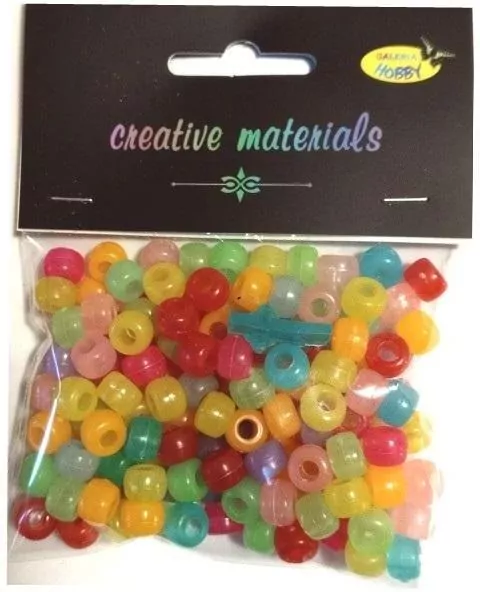 Koraliki świecące w ciemności 6mm 39g MIX - tantis.pl