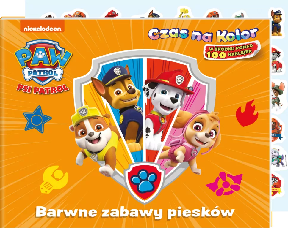 Barwne zabawy piesków. Czas na kolor. Psi Patrol - tantis.pl