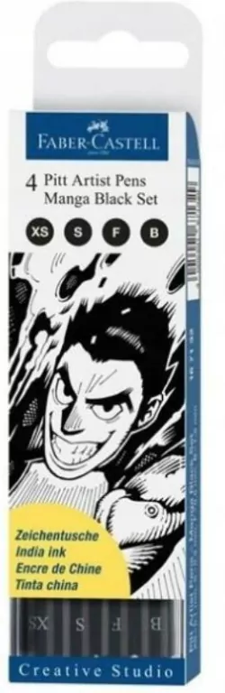 Pitt Artist Pens Manga Black Set - tantis.pl