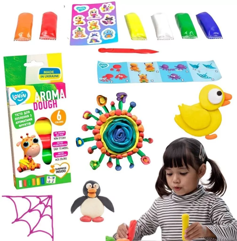 Plastelina Aroma 6 kolorów - tantis.pl