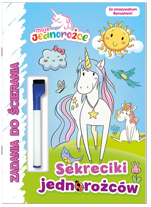 Moje Jednorożce. Sekreciki jednorożców. Zadania do ścierania. Cz.1 - tantis.pl