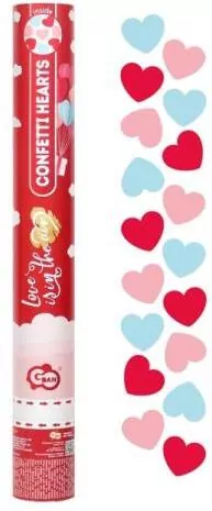 Konfetti pneumatyczne Love is in the air 40cm - tantis.pl