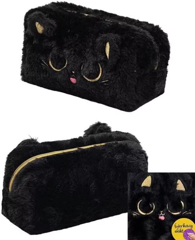 Saszetka Fluffy Kitty Black ASTRA - tantis.pl
