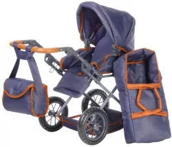 Wóżek dla lalek jeansowy