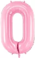 Balon foliowy 0 różowy 86cm - tantis.pl