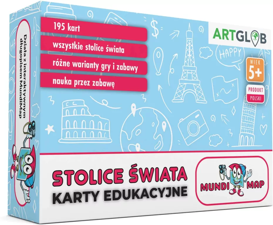 MundiMap Karty Edukacyjne Stolice Świata - tantis.pl