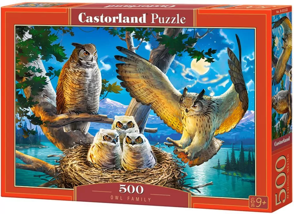 Castor. Puzzle 500. Owl Family - tantis.pl