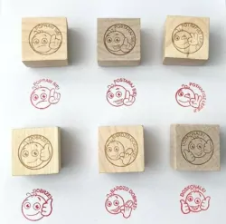 Pieczątki motywacyjne sześcienne