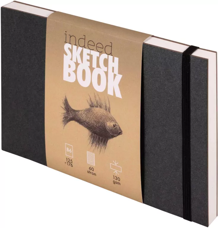 Szkicownik Indeed Sketch Notebook B6 czarny - tantis.pl