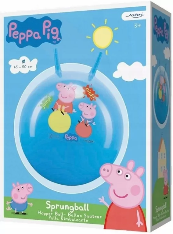 John. Piłka do skakania 50 cm. Świnka Peppa - tantis.pl
