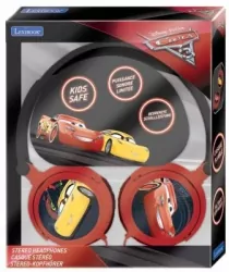 Lexibook. Składane słuchawki przewodowe, stereo. Disney Cars z głośnością bezpieczną dla dzieci HP010DC