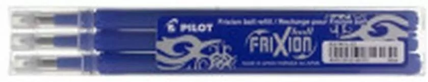 Wkłady do pióra kulkowego Pilot Frixion, 0.7 mm, niebieskie. 3 sztuki - tantis.pl
