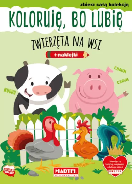 Koloruję, bo lubię. Zwierzęta na wsi - tantis.pl