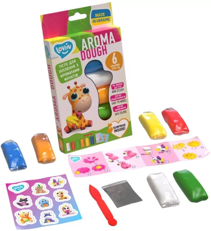 Plastelina neon 6 kolorów - tantis.pl