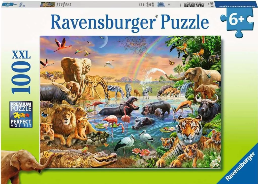 Puzzle 100 XXL. Studnia w dżungli. 129102 - tantis.pl