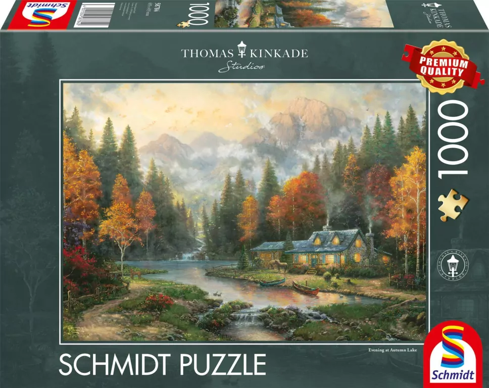 Puzzle 1000 Thomas Kinkade Jesienny wieczór - tantis.pl