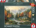 Puzzle 1000 Thomas Kinkade Jesienny wieczór - tantis.pl