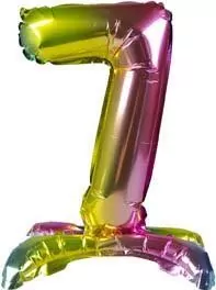 Balon foliowy stojący 7, 40cm - tantis.pl