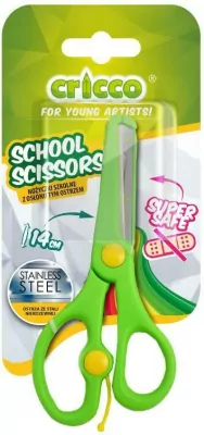 Nożyczki szkolne z osłoniętym ostrzem 14cm