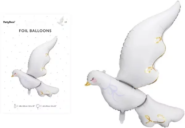 Balon foliowy 80x100cm. Gołąb - tantis.pl