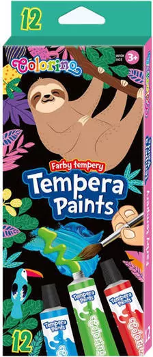 Farby tempera w tubie, Wildkid. Colorino 12 ml, 12 kolorów - tantis.pl