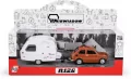 Fiat 126p + przyczepa Niewiadów Kemping brązowy - tantis.pl