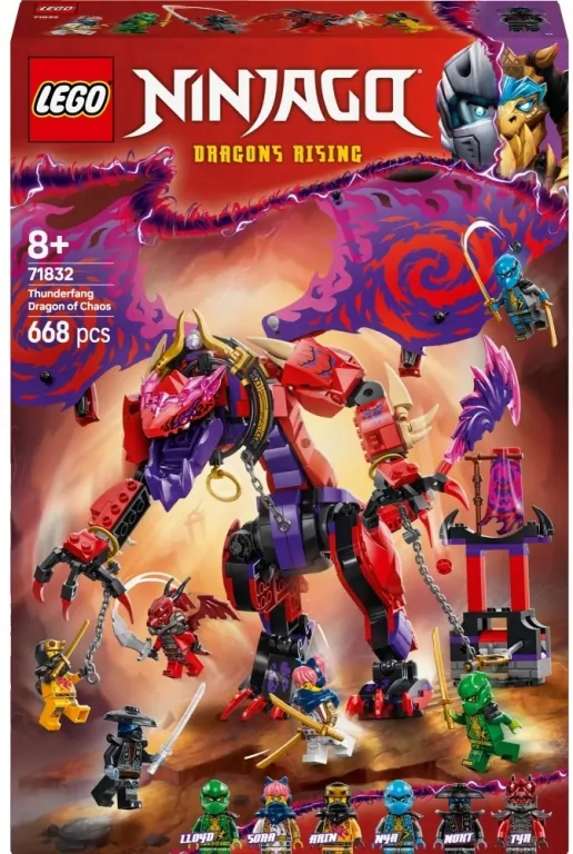 LEGO® Ninjago. Smok chaosu Kiełogrzmot. 71832 - tantis.pl