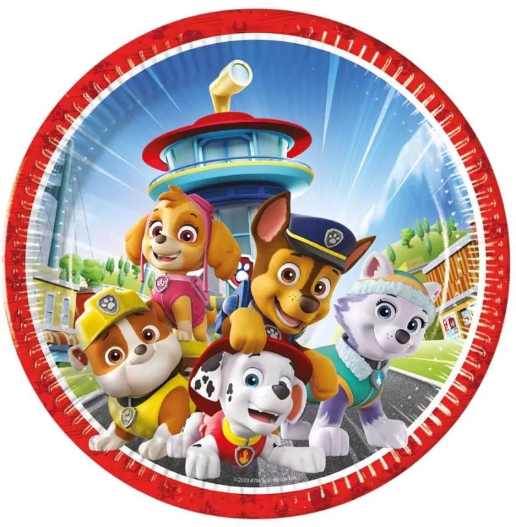 Talerzyki papierowe Paw Patrol 8szt - tantis.pl
