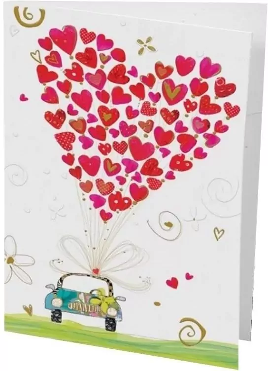 Karnet B6 + koperta. Ślub Samochód - tantis.pl