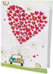 Karnet B6 + koperta. Ślub Samochód