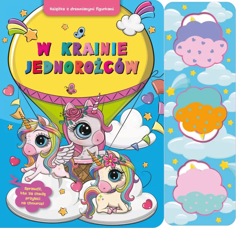 W krainie jednorożców. Książka z drewnianymi figurkami - tantis.pl
