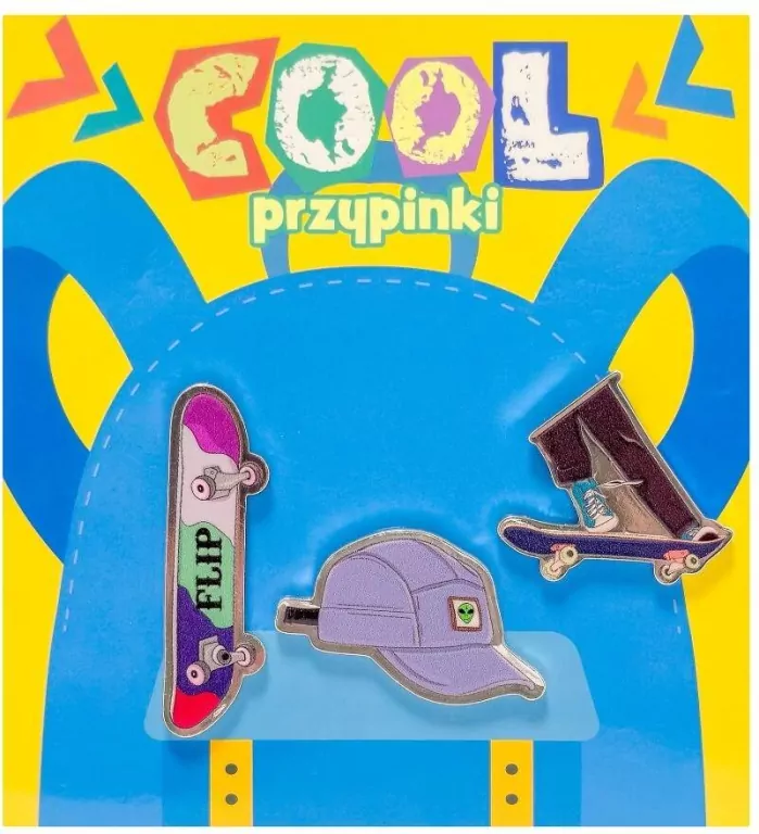 Przypinki cool. Deskorolka - tantis.pl