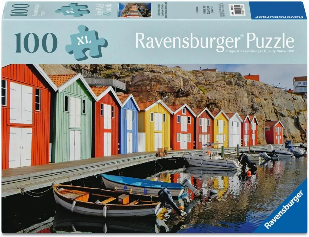 Puzzle 100 Colorful Houses - tantis.pl