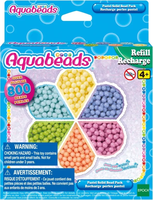 Aquabeads Pastelowe koraliki. Zestaw uzupełniający - tantis.pl