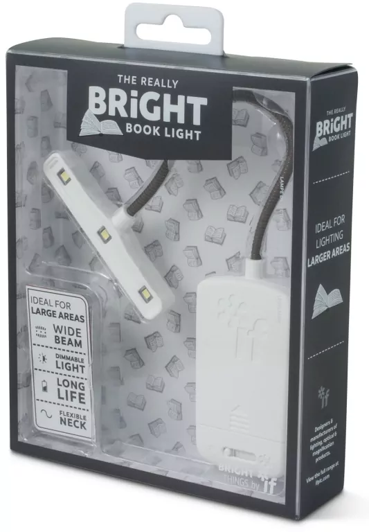 Bright Book Light Lampka do czytania biała - tantis.pl