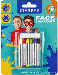 Kredki do malowania twarzy 6 kolorów