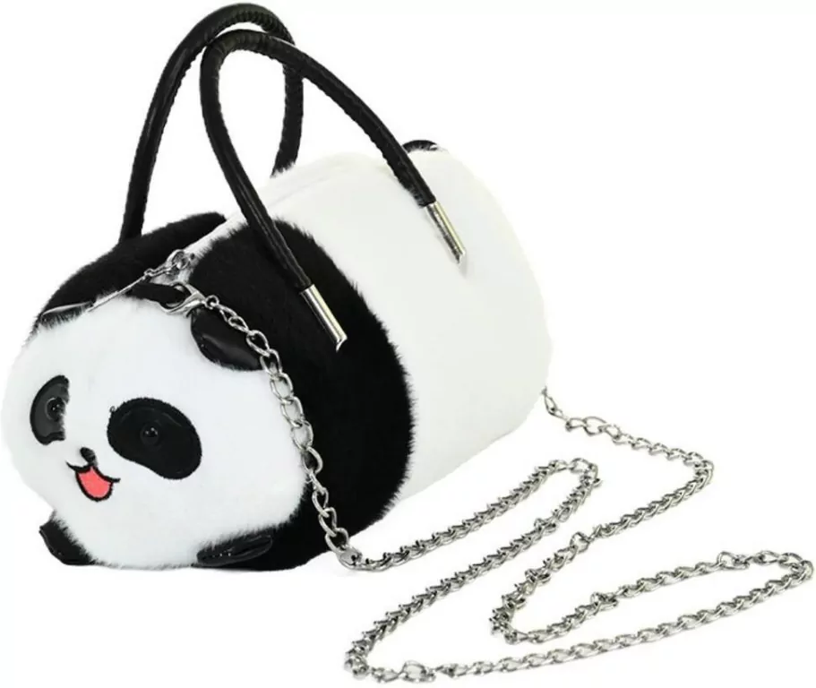 Torba pluszowa Panda czarno biała 20cm - tantis.pl