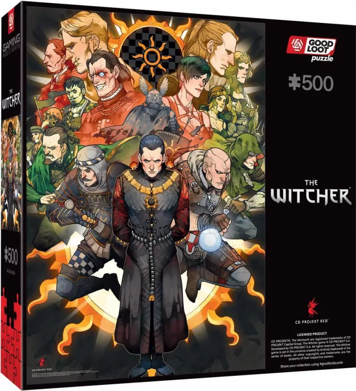 Puzzle 500. Gaming. The Witcher Nilfgaard - tantis.pl