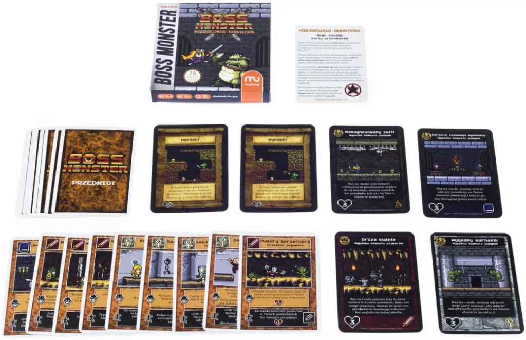 Boss Monster. Niezbędnik Bohatera. Dodatek do gry - tantis.pl
