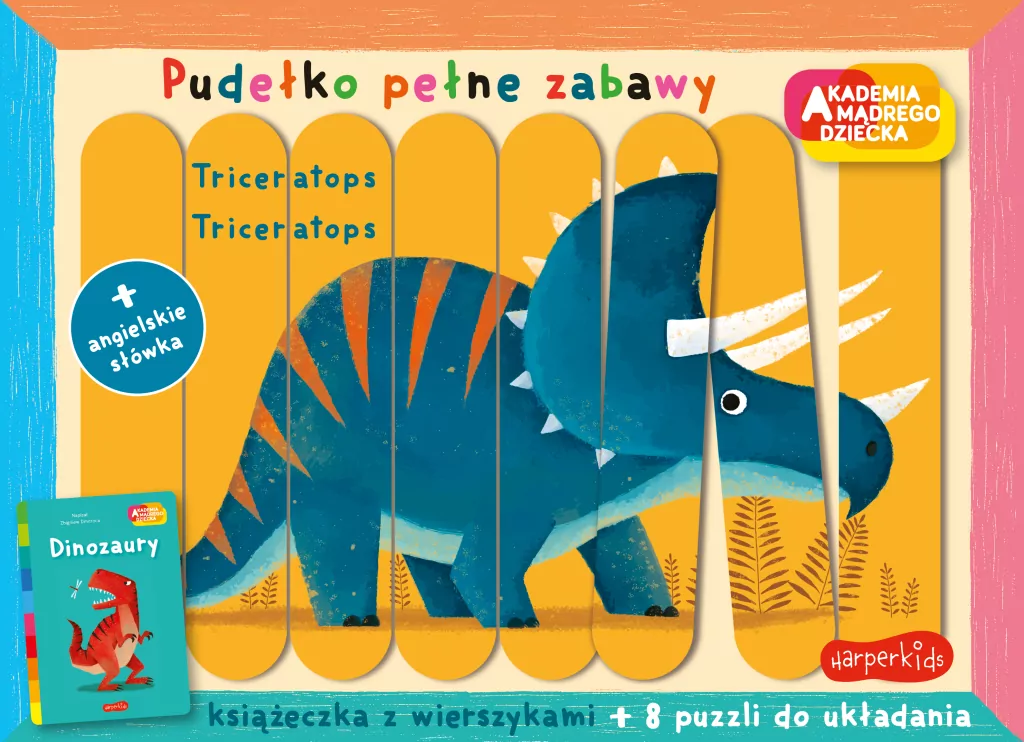Dinozaury. Akademia mądrego dziecka. Pudełko pełne zabawy - tantis.pl